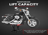 500kg Motorcycle Lift Scissor Jack Work Stand Motorbike Heavy Duty Bike V379-SCISSRSTND