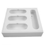 Food Storage Bag Container Bamboo Polished Finish Drawer Design Food Bag Storage Box for Kitchen V1294-YM0523-3118220069212