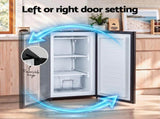 Devanti 81L Upright Freezer Fridge Black UPF-90L-BK