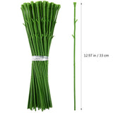 Green Short Stem Flowers for Soap and Bouquet Arrangements 100Pcs V1366-AZ2-W-18683