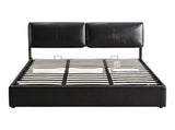 Artiss Queen Bed Frame Gas Lift Storage 3 Drawers Adjustable Headboard Platform Bed Black BFRAME-G-APEX-Q-BK-ABC