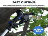 POWERBLADE SW7 20V Cordless Convertible Mini Chainsaw Pole Saw Kit, Telescopic Electric Tree Pruner V219-CHNHCSPBPS2A
