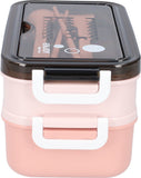 Pink Box with Soup Bowl - Bento Box - Adult Box - Meal Boxes - Children's Box V1188-MS-313-0160
