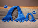 Blue Hand Shape Plush Pillows Long Strip Palm Cushion for Home Travel and Camping Sofa Pillows V1294-YM0714-10331586
