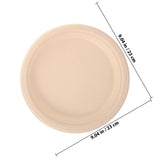 50Pcs Paper Dessert Plates Light Yellow for Gathering Convenient and Sturdy V1369-AZ3-W-14209