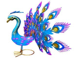 Peacock Statue Ornament, Handmade Peacock Garden Statue, Lawn Decoration Outdoor Sculpture Home V1366-AZ2-W-12515