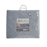 Jane Barrington Morris Dark Grey Ultrasonic Embossed Lightly Quilted Reversible Coverlet Set Queen V442-IDC-COVERLETS-MORRIS-DARKGREY-QS