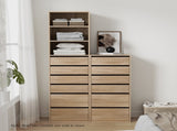 Artiss 6 Chest of Drawers Dresser Tallboy Pine FURNI-N-CDR-6D-WD-AB