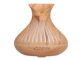400ml Wood Grain Aromatherapy Diffuser Remote Control Essential Oil Diffuser Night Light Humidifier V1294-YM0901-3113210158013