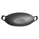 Chmadoxn Diameter 10.9 inch Universal Cast Iron Grill Pan, Large Round Cast Iron Pan with Two V1189-WXFWAL-20260326-02774