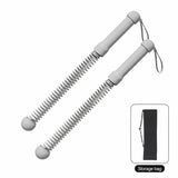 No Cable Swing Battle Rope, 3.42 Lbs A Pair, 17.32in Grey, Full Body Muscle Training Gear, Indoor V1221-XM-LB2698-GM107
