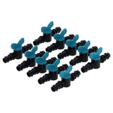 50Pcs Irrigation Switch Valve Garden Plastic Barbed Valve for 16mm Diameter Hose 10x5.5x2.5cm V1294-YM0901-3111210176011