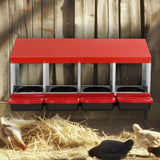 VEVOR 4-Compartment Chicken Nest Box Metal Box with Inclined Nesting Boxes V952-JSCDX1530INCI7BMTV0