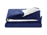 Giselle Electric Throw Rug Heated Blanket Washable Snuggle Flannel Winter Navy EB-THROW-RUG-DS-BL