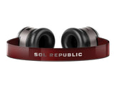 SOL Republic Tracks HD High Def V10 Headphones On Ear Wired Red V185-RED124103