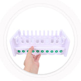 White Multi Compartment Cell Phone Commercial Display Rack for Home Desktop Organization V1369-AZ3-W-19382
