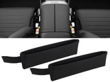 2PCS Car Seat Gap Organizers, PU Leather Car Console Side Pocket, Universal Car Seat Gap Filler V1192-AZ-W-18282