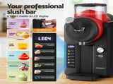 Devanti 2L Slushie Machine Ice Cream Maker Frozen Smoothies Milkshakes Black SLS-CR01-2L-BK