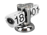Flip Clock Large Number Battery Powered 304 Stainless Steel Tabletop Retro Flip Clock for Home V1294-YM0710-3115230112013