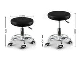 2x Levede Swivel Salon Barstool Hairdressing Black T4498-BKX2