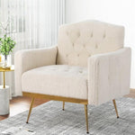 Artiss Armchair Boucle Beige Nicole UPHO-C-ARM-03-TED-BG