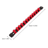 6Pcs Socket Organizer for Tool Box Versatile 124 Inch Socket Holder V1366-AZ2-W-13595