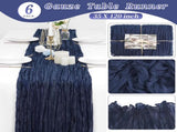 6 Pcs Navy Blue Cheesecloth Table Runner 10FT, Gauze Table Runner for Wedding Reception Sheer Bridal V1259-DP01-A-2365
