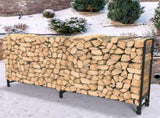 233cm Extra Long Heavy Duty Firewood Log Rack Metal Storage Holder Garden Indoor V767-JJ-XZ112-V1