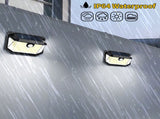 2-Pack Solar Motion Sensor Wall Light - 3 Lighting Modes, IP64 Waterproof, Three-Sided V888-ELOSUNG393681