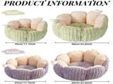 Cactus Cat Beds for Indoor Cute Cactus Fluffy Puppy Bed Squishmall Pet Bed with Removable & Washable V1107-135-87332-PUR-60CM