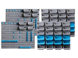 Giantz 88 Storage Bin Rack Wall Mounted BIN-WALL-44X2