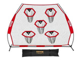2133.6 x 2133.6mm Football Trainer Throwing Net, Training Throwing Target Practice Net with 5 Target V767-VVR-GLQW77YC5KXWQ8XVG001V0