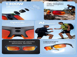 E08 Smart Bluetooth Cycling Sunglasses with Camera, UV400 Outdoor Sports Glassesorange V1300-E08-ORANGE