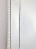 White Beaded Framed Mirror - Free Standing 50cm x 170cm V292-MIRR-BDD014