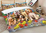 Cucciolo Garden Puppy Parade Quilt / Doona / Duvet Cover set V745-AQ041874E3
