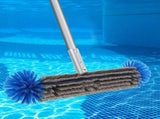 Heavy Duty Pool Brush for Cleaning Inground and Above Ground Swimming Pool Walls with Reinforced V1369-AZ3-W-12765