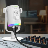 RGB Dynamic Gaming Microphone XLR/USB Interface for PC Streaming Podcast Recording Style 1 V1263-JX-7074-2