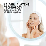 LED Wall Mirror Round Anti-Fog Bathroom 70cm V274-FT-BM-LEDR-70