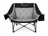 Levede Folding Camping Chair Extra Large Outdoor Portable Fishing Travel Seat OD1073-BK-AU
