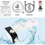 Electric Bidet Toilet Seat Attachment with Dual Self Cleaning Water Nozzles V1188-MS-527-099