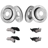 Front and Rear Brake Kit Compatible with 2012-2020 Ford F-150, Drilled and Slotted Brake V952-QCCCPTZF1502E0OTBV0