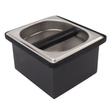 Coffee Knock Box Rubber Coffee Box with Removable Stainless Steel Ground Container for Cafe Bar S V1294-YM0521-3118230088811