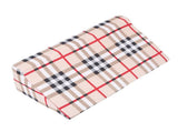 Wedge Pillow R Shaped Removable Slip Resistance Plaid Pattern Bedsore Turning Wedge Pillow for Side V1294-YM0901-3117230161912