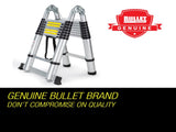 Bullet 5m Telescopic Aluminium Multipurpose Ladder Extension Alloy Step V219-LDRTELBULA50A