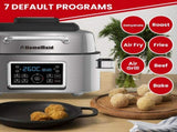 Homemaid Digital 6L Air Fryer and Grill Stainless Steel Housing LED Display AFG02