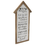 Our Pet Rules Wall Sign 33x66cm V637-11066PET