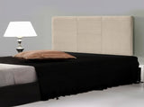 Linen Fabric Single Bed Headboard Bedhead - Beige V63-800827