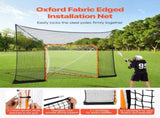 Hockey and Lacrosse Goal Backstop, 12x9 ft Lacrosse Net with Extended Coverage, Quick Easy Setup V952-ZQGQQMTJK1291LY4QV0