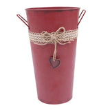 Metal Bucket Planter 1-Pack Vintage Style Storage Container V1192-AZ-W-26792