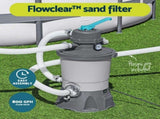 Bestway Pool Pump Sand Filter 800GPH 3028L/H Pools Flowclear Filters BW-SAND-530-58515